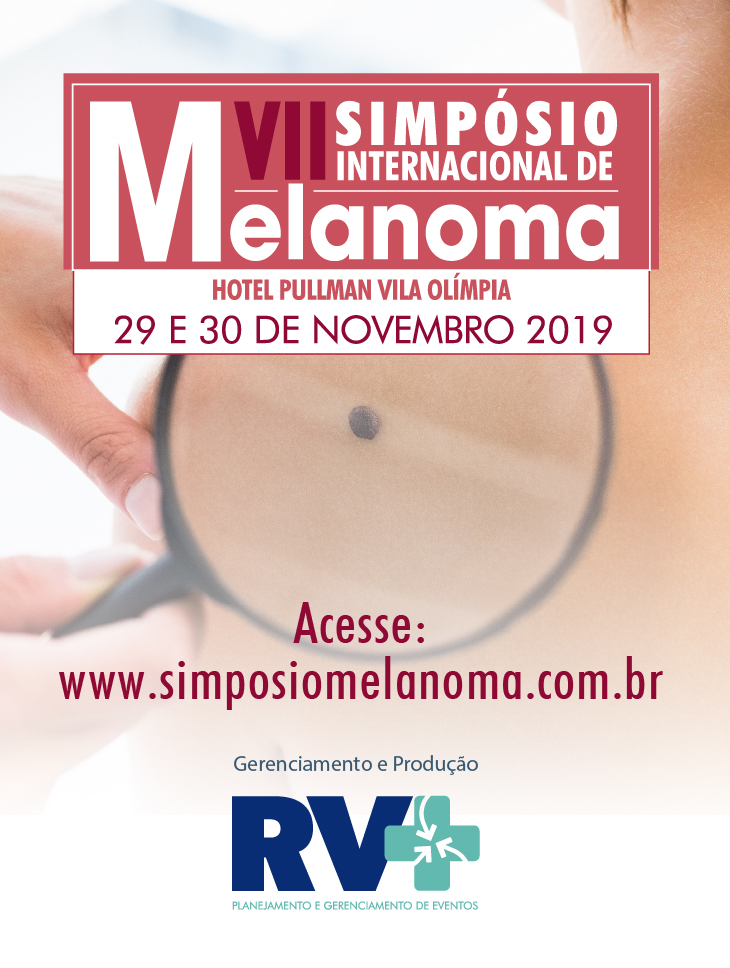 Banner do sétimo simpósio internacional de melanoma.