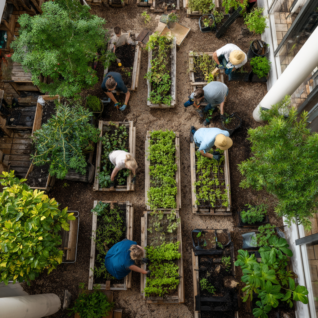 Hortas urbanas podem ser espaço de convivência e troca de saberes