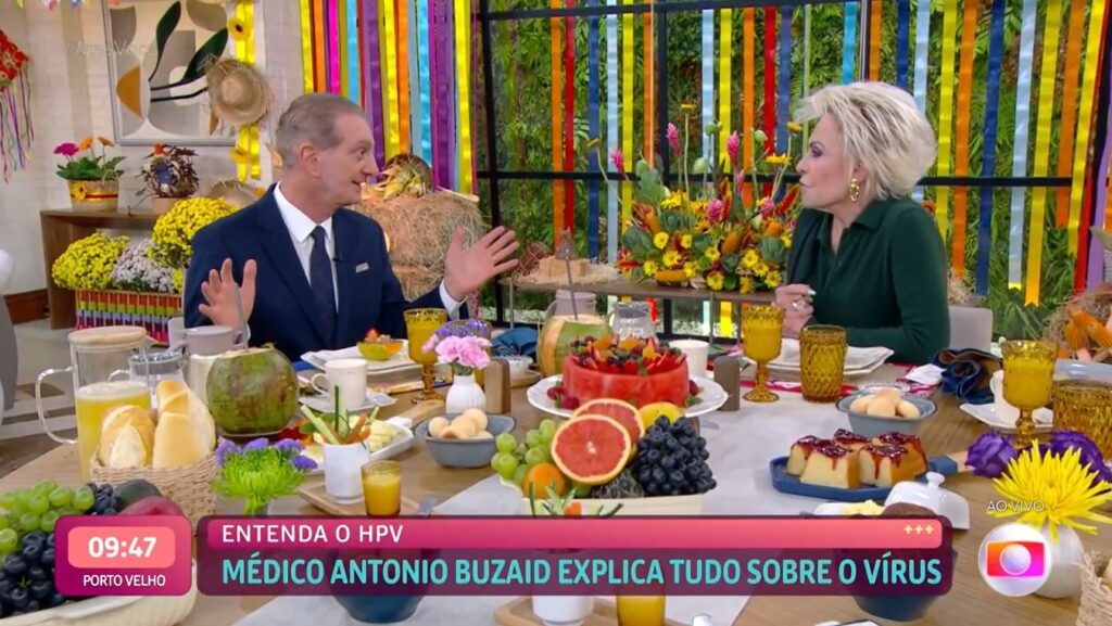 Dr Buzaid conversa com Ana Maria Braga sobre a importância da vacina contra o HPV