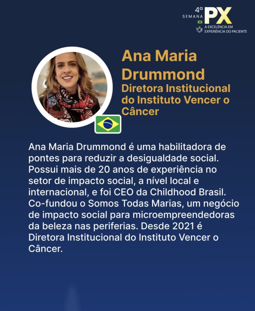 Instituto Vencer o Câncer participa da Semana PX 2023 da Patient Centricity